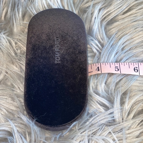 EUC Tom Ford Velvet Brown Sunglass Case 7.5" - Picture 5 of 5
